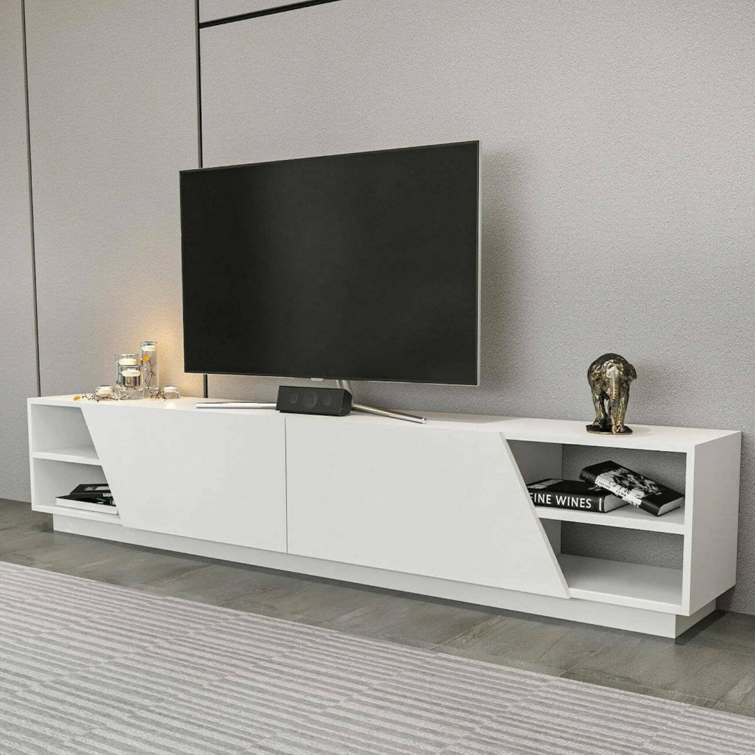 Meuble TV minimaliste gris