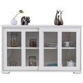 Buffet gris design moderne, deux portes