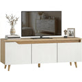 Moderne console TV gris clair 120 x 35 x 45, 5 cm