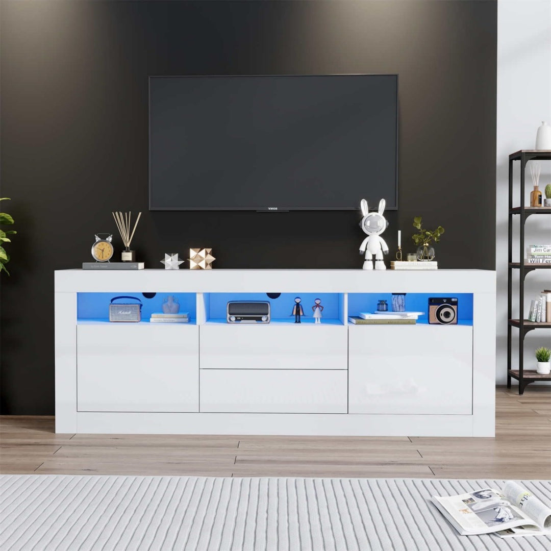 Meuble TV 160 x 35 x 60 cm gris de qualite