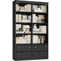 En MDF bibliotheque gris fonce 100 x 30 x 180 cm