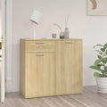 Vaisselier beige avec 1 tiroir et 2 portes, allure contemporaine