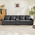 Chaleureux canape gris en plastique 290 x 83 x 88 cm