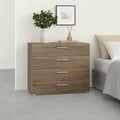 Commode moderne gris clair 80 x 40 x 68 cm