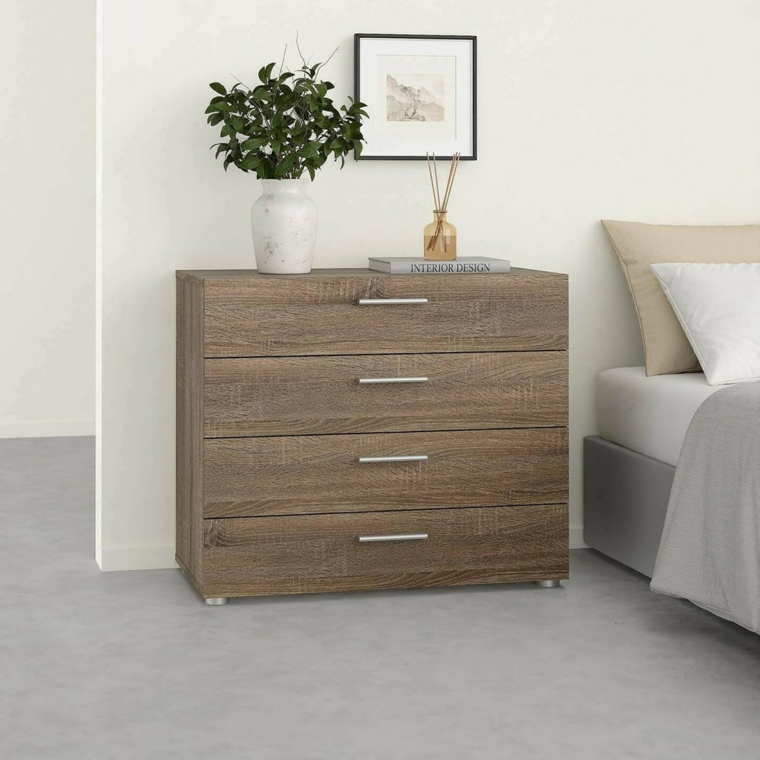 Commode moderne gris clair 80 x 40 x 68 cm