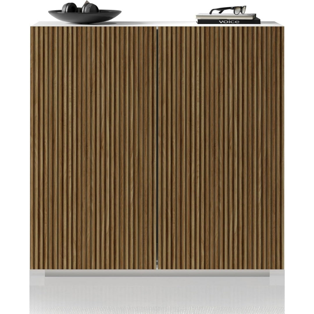 Astuce, Bahut marron de stylevintage en bois 2 portes