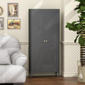 Armoire contemporaine 2 portes gris