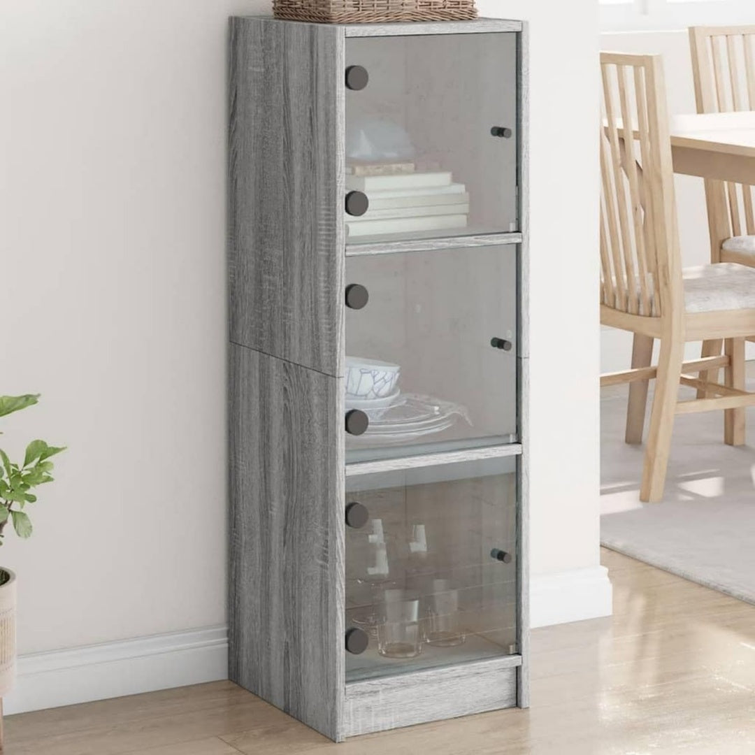 Buffet gris depouille 35 x 37 x 109 cm
