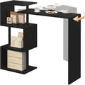 Table a manger gris fonce, 3 etageres