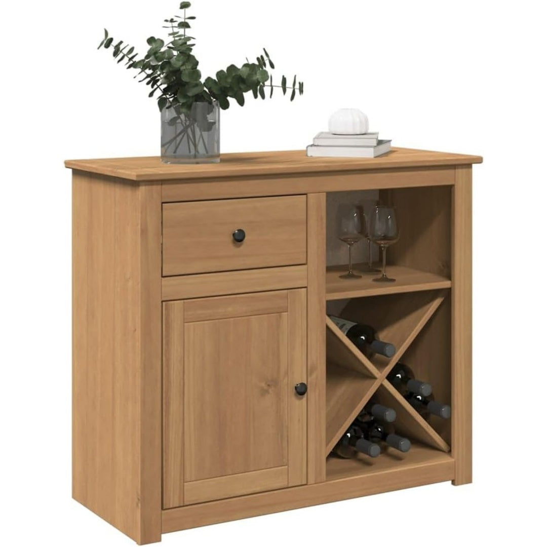 Buffet moderne marron installation murale