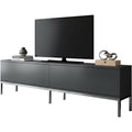 Meuble TV avec rangement gris fonce contemporain